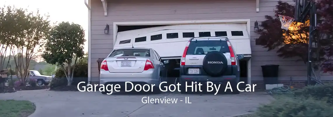 Garage Door Got Hit By A Car Glenview - IL